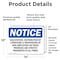 Signmission Solicitation Distribution Of Literature, 14 in W x Rectangle, Vinyl Decal OS-2PACK-NS-D-1014-L-18364 - alternate 2